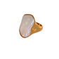 MOTHER OF PEARL GOLD RING