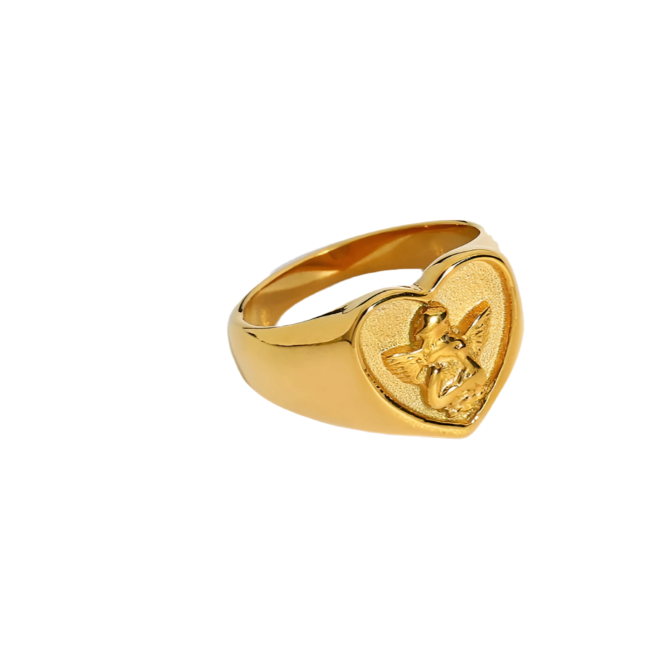 HEART ANGEL RING