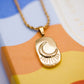 CRESCENT MOON  NECLACE