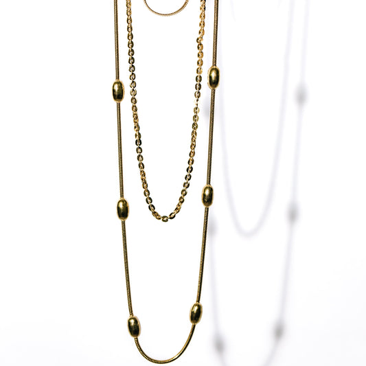 RAPHAELA LAYERED GOLD NECKLACE