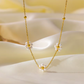 AZALEA FLORAL GOLD NECKLACE