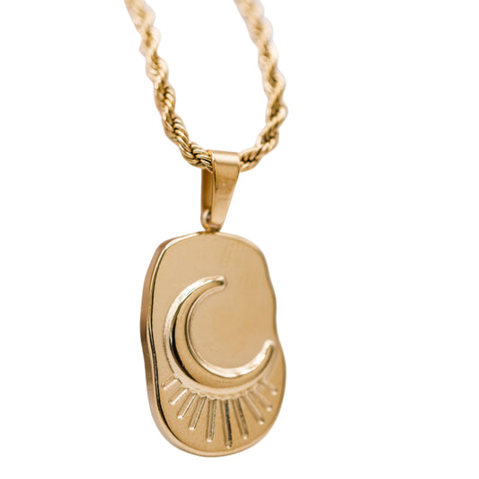 CRESCENT MOON  NECLACE