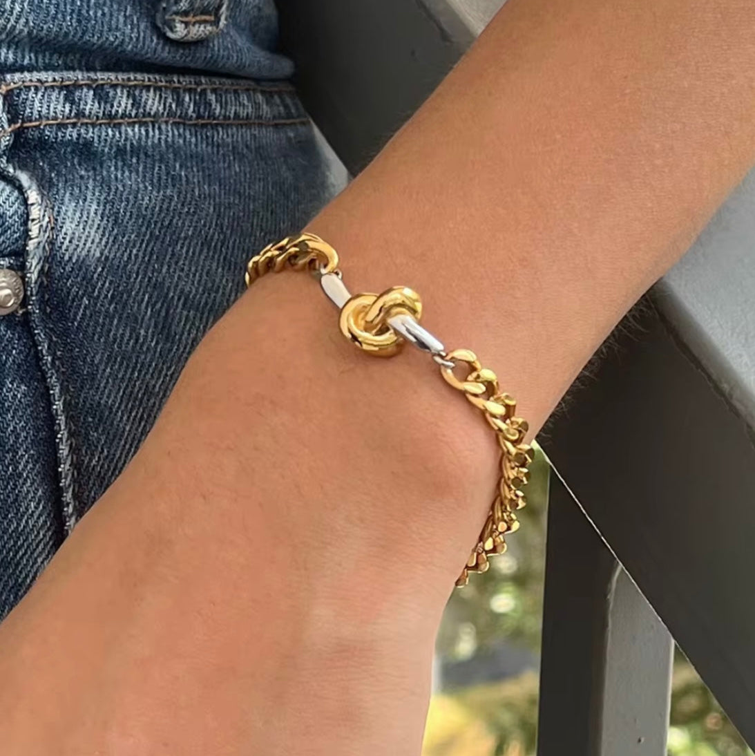 NORIA TWO TONE BRACELET