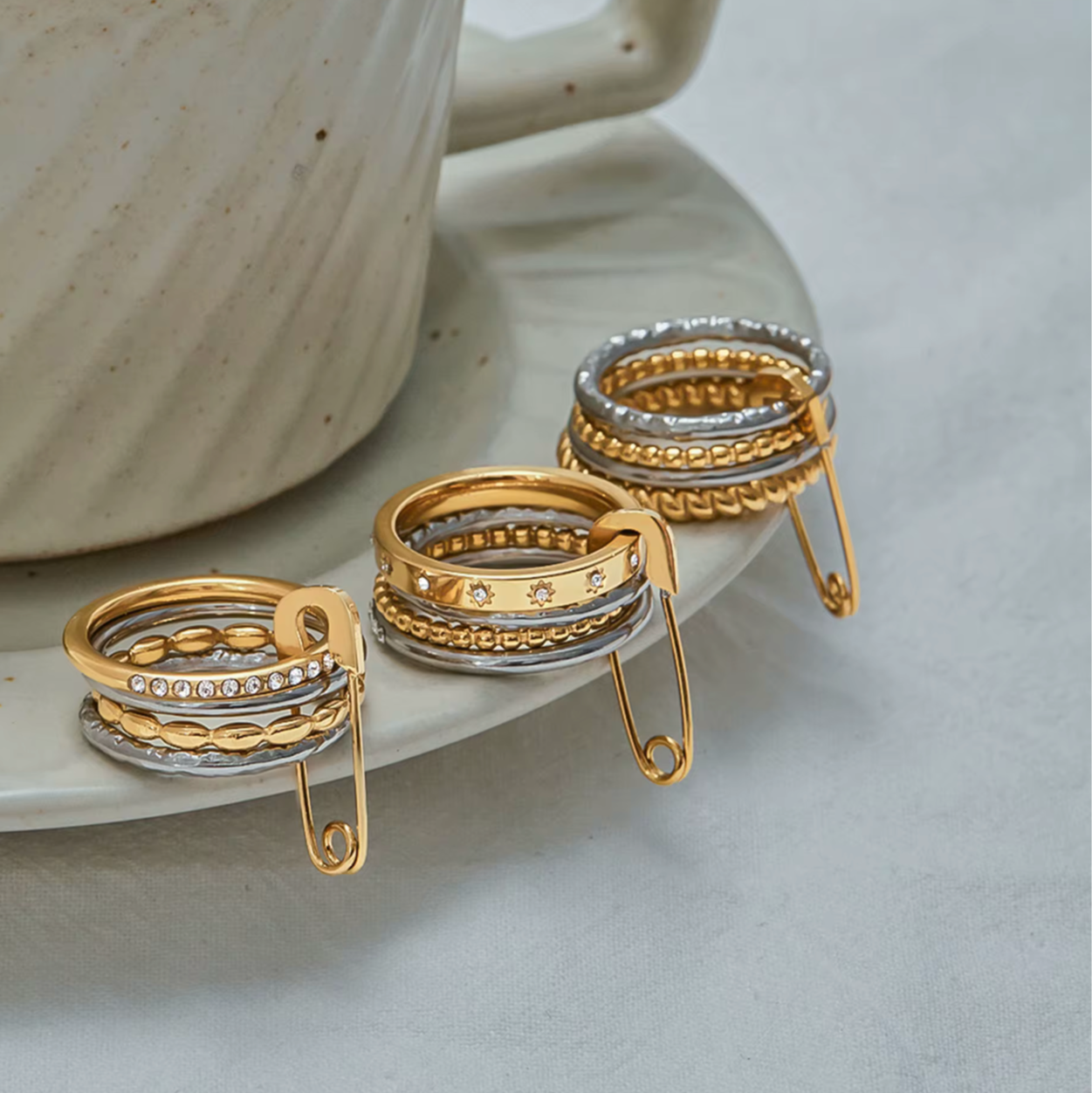 VERA STACKED DIAMOND RING