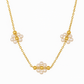 AZALEA FLORAL GOLD NECKLACE