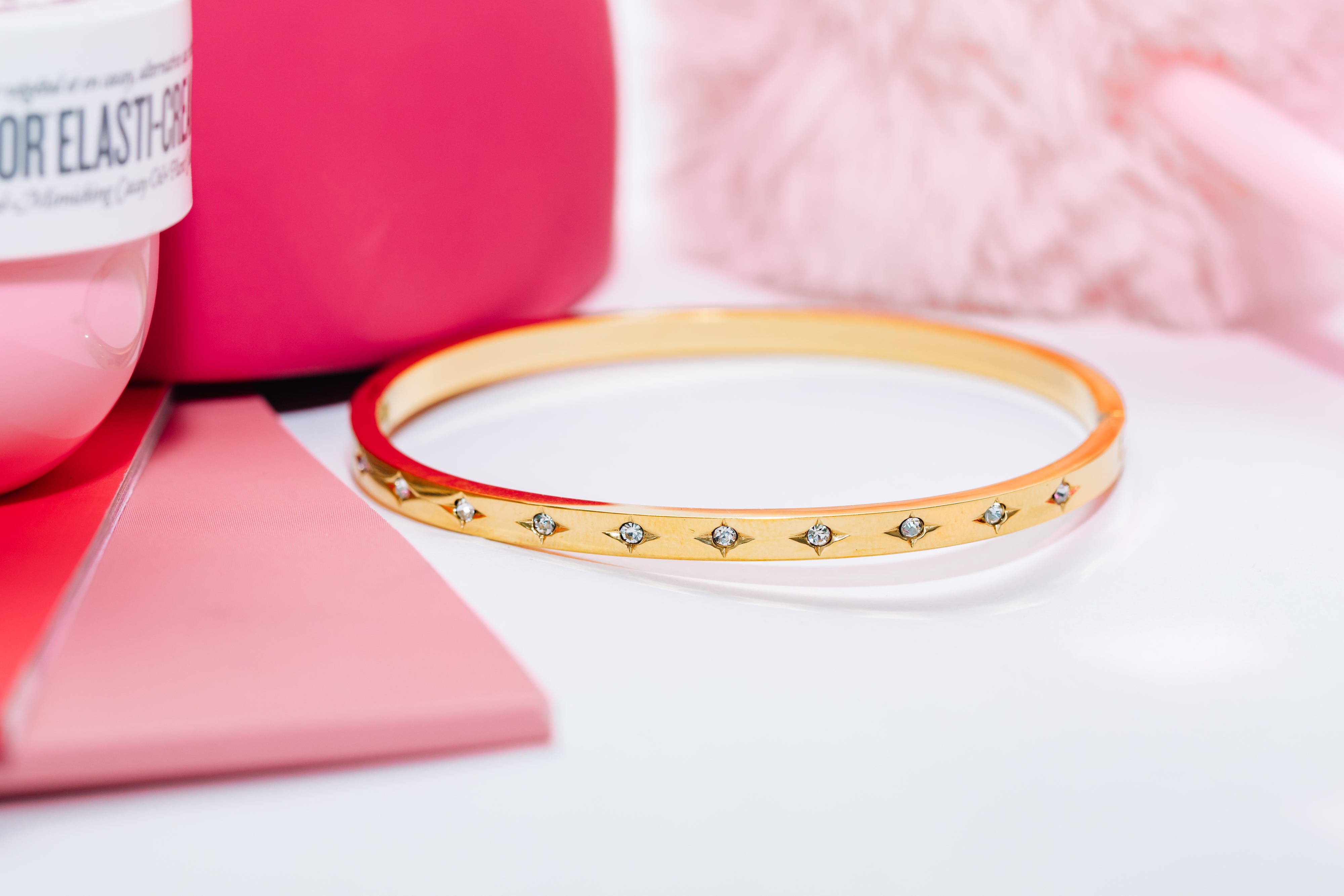 GRACE GOLD DIAMOND BANGLE – Fulanas Accessories