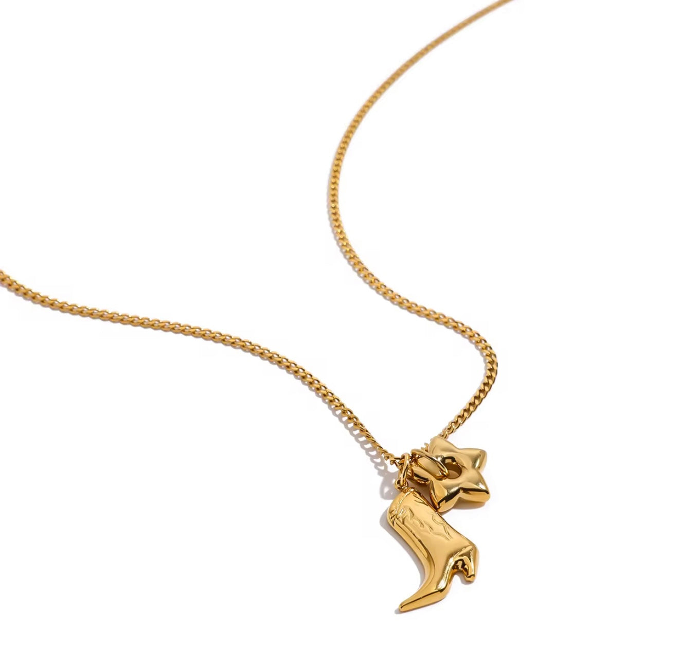 BOOTS GOLD NECKLACE