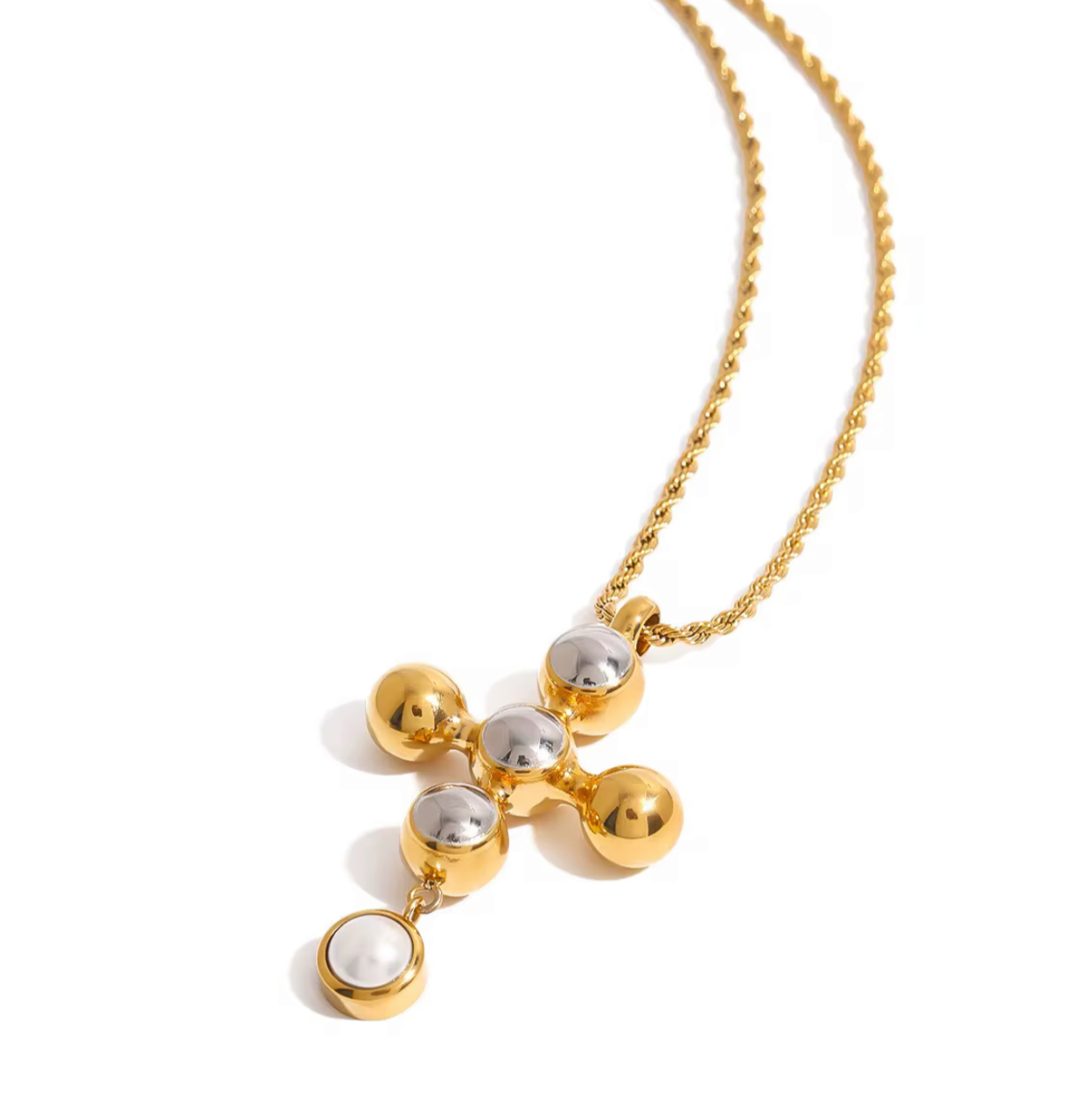 BOLD PEARL CROSS