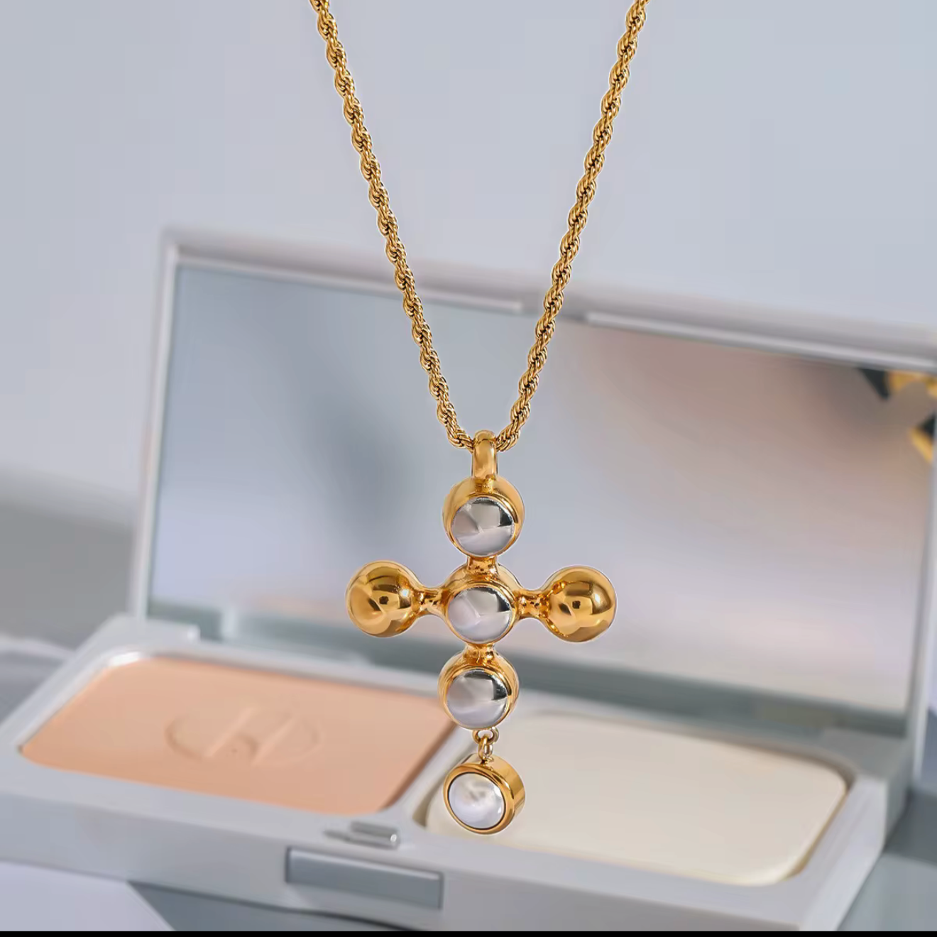 BOLD PEARL CROSS