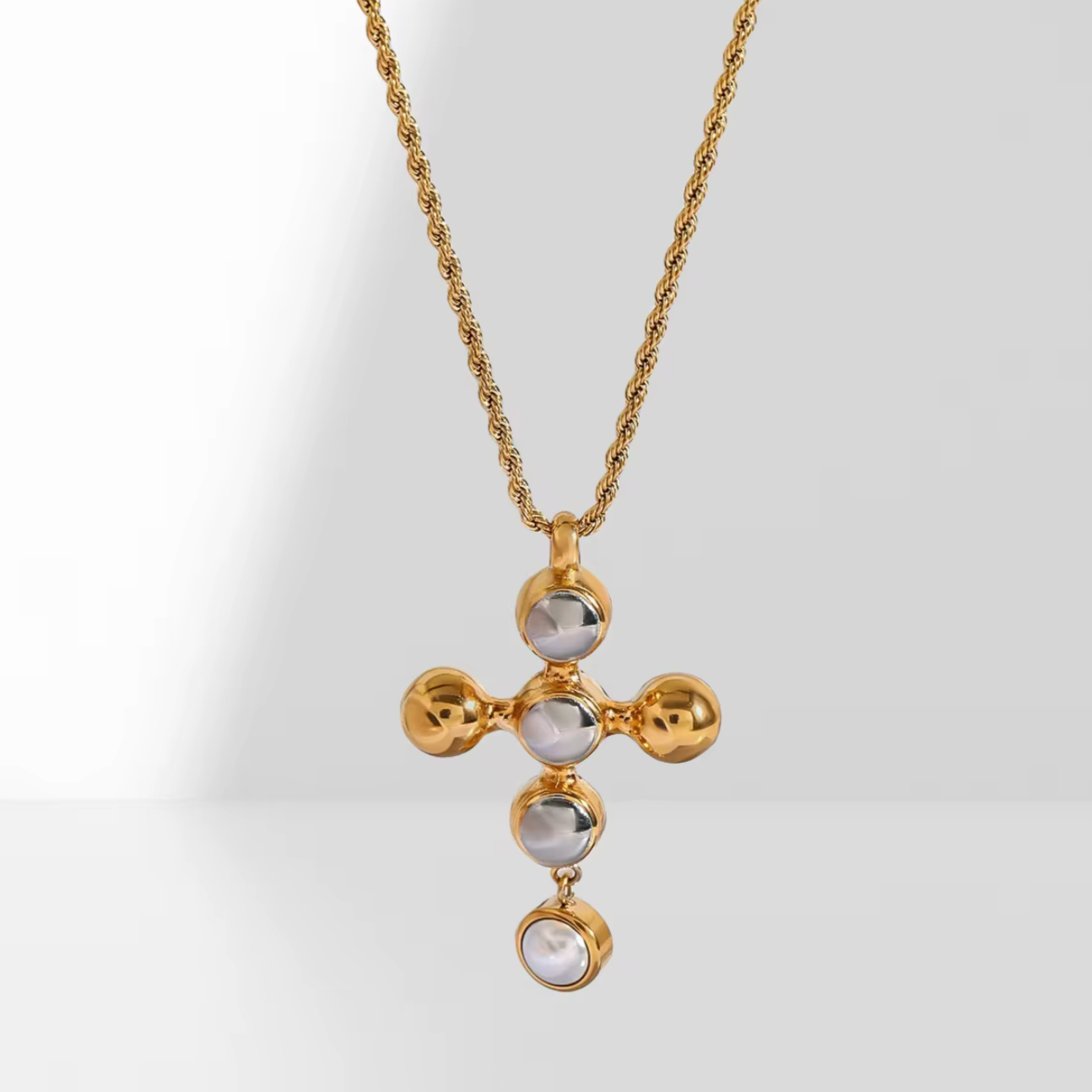 BOLD PEARL CROSS