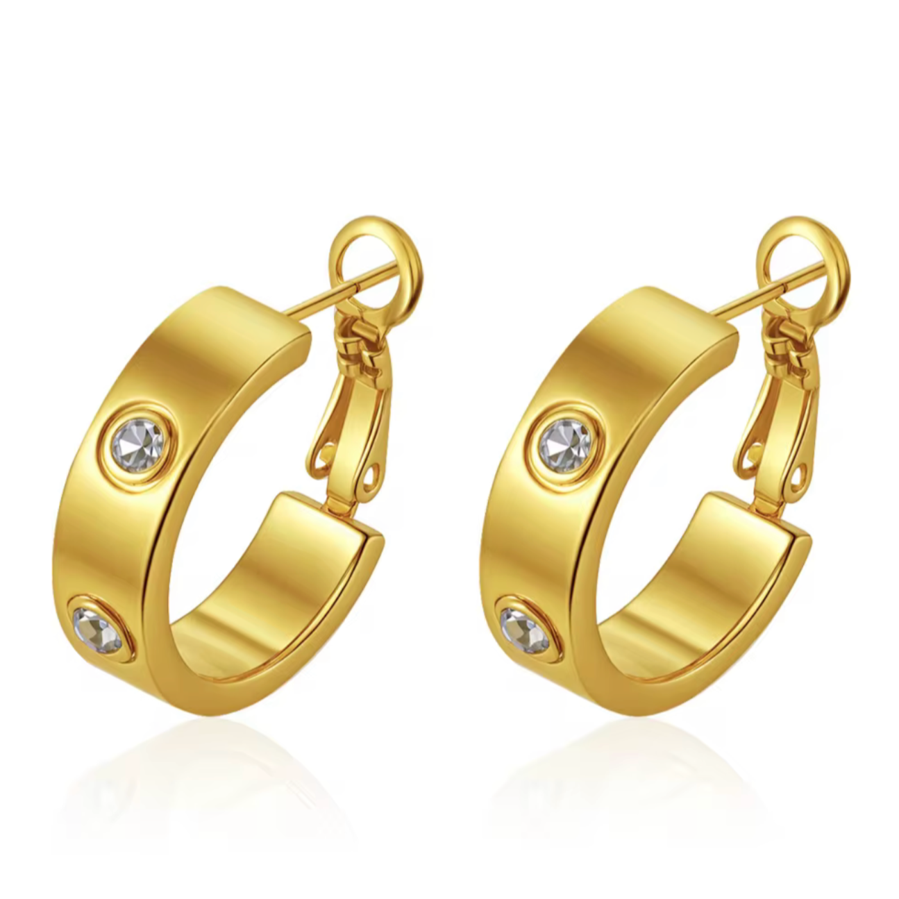 CRYSTAL LUXE HOOPS