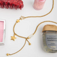 ZERAPHINE DIAMOND PEARL GOLD NECKLACE
