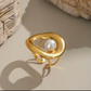 CHARIS GOLD PEARL RING