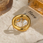 CHARIS GOLD PEARL RING