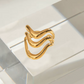 HALLE WAVE  GOLD RING