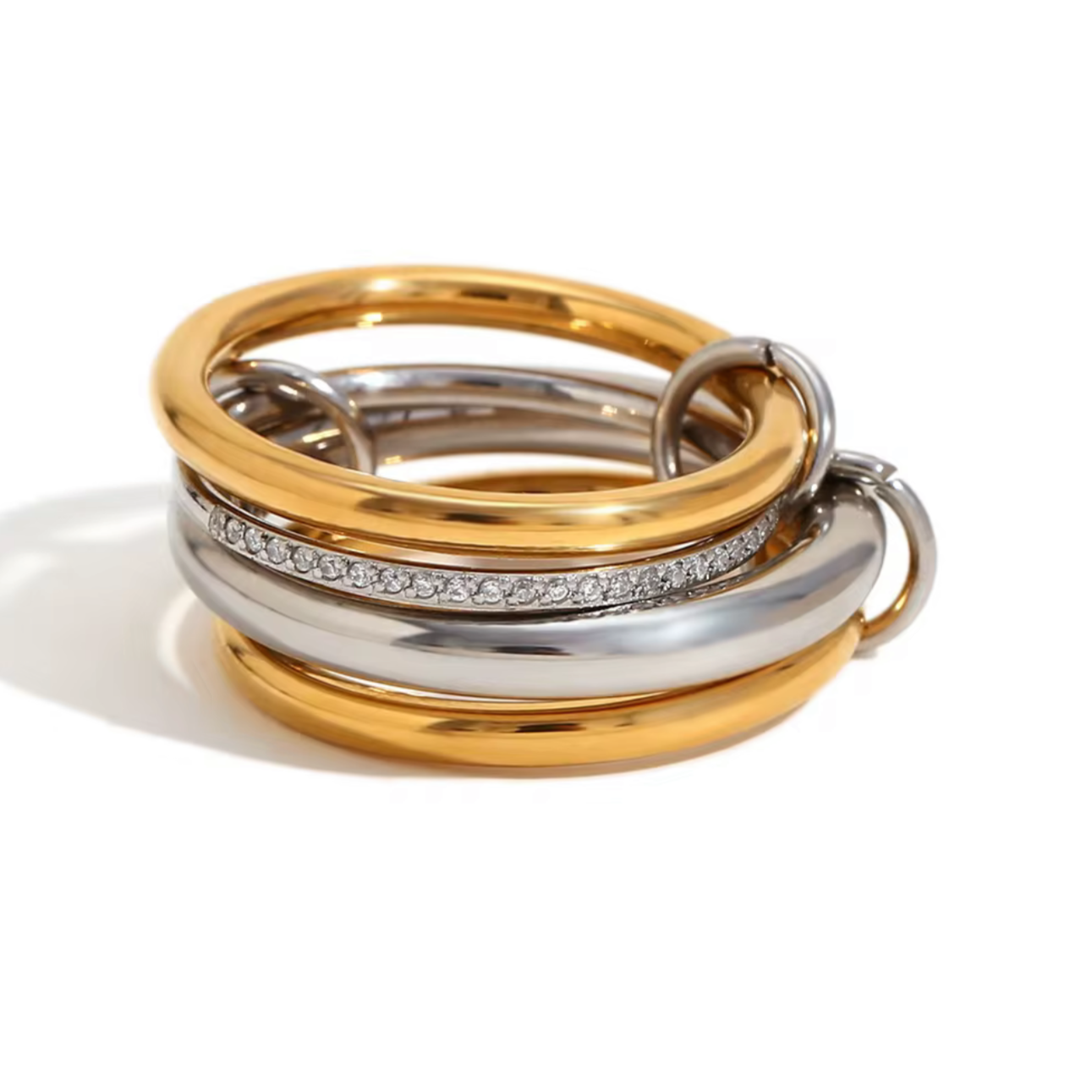 DALIANA  DIAMOND RING STACK