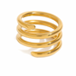 CAROLYN G SPIRAL GOLD RING